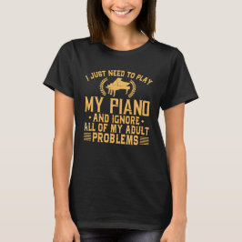 Lustiges Klavier ignorieren meine erwachsenen T-Shirt