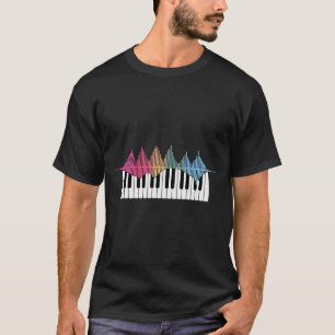 Lustiges Klavierdesign für Männer Frauen Kinder Pi T-Shirt