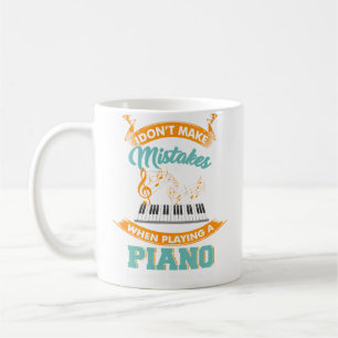 Lustiges Klavieroutfit für einen Klavierspieler Kaffeetasse