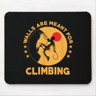 Lustiges Klettertraining für Männer Frauen Berg In Mousepad