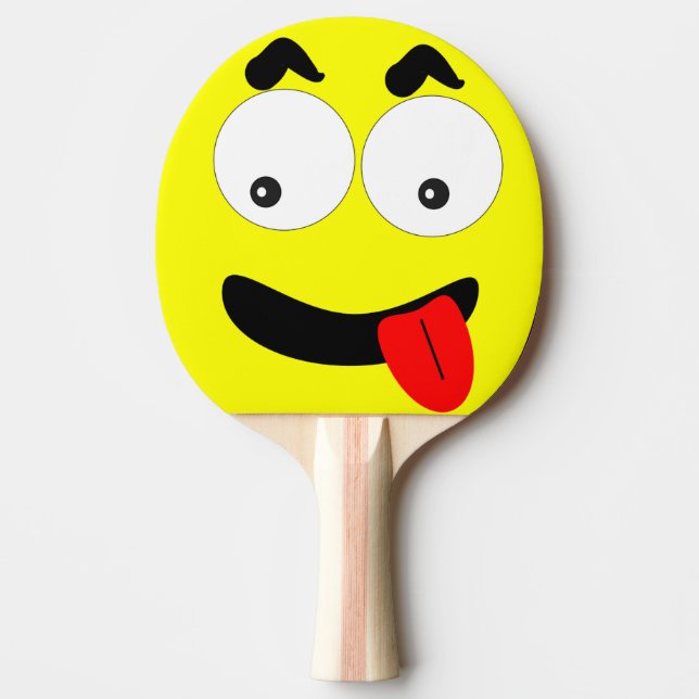 Lustiges Klingeln Pong Paddel-Gesicht Tischtennis Schläger (Vorderseite)