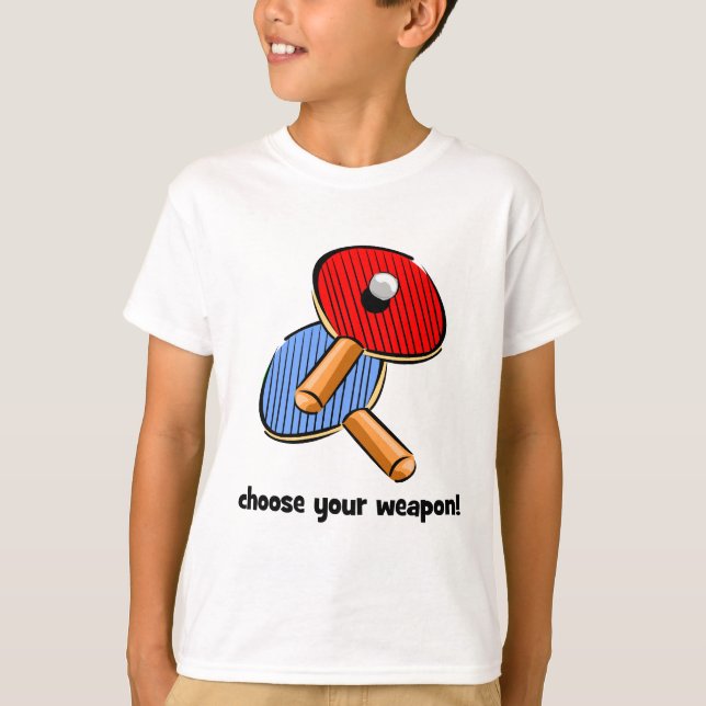 lustiges Klingeln pong T-Shirt (Vorderseite)
