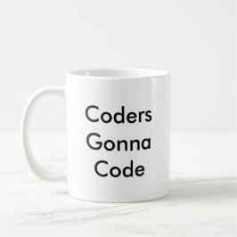 Lustiges Kodierer-Geschenk-'Kodierer, die zu Code Kaffeetasse