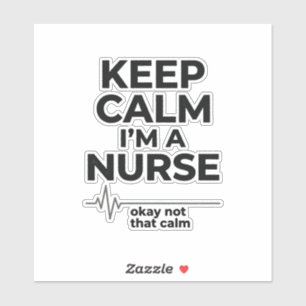 Lustiges Krankenpfleger Keep Calm Vintage Gravur S Aufkleber