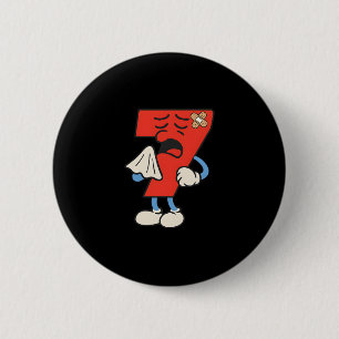 Lustiges Krankes Sieben 67 Halloween-Kostüm für Tr Button