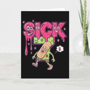 Lustiges Krankes Sieben Meme T-Shirt Six Seven Lus Karte
