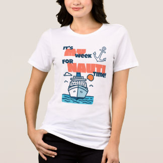 Lustiges Kreuzfahrt-Shirt "Nauti Time" für Gruppen Tri-Blend Shirt