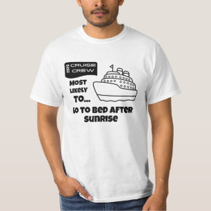 Lustiges Kreuzfahrt-Shirt Wahrscheinlichstes Bett T-Shirt