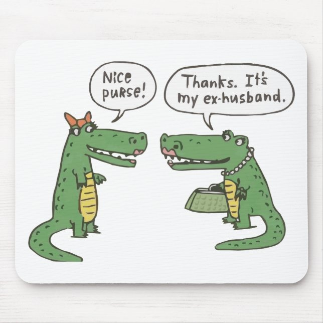 Lustiges Krokodil Mousepad (Vorne)