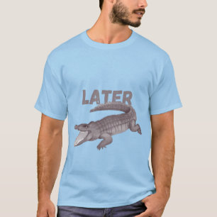 lustiges Krokodil später Spaß Mutter Spaß Grafikde T-Shirt