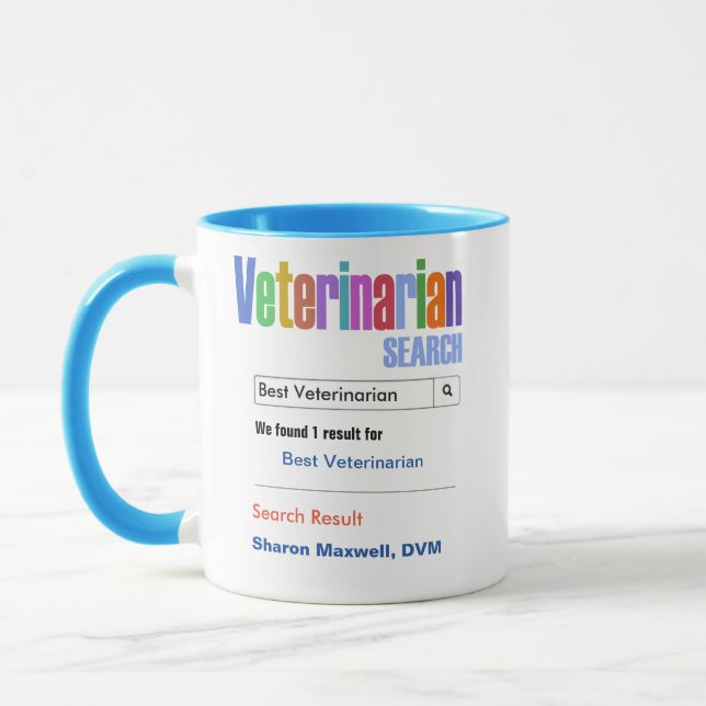 Lustiges kundenspezifisches bestes tierärztliches tasse (Links)