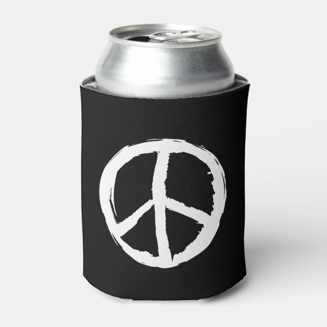 lustiges künstlerisches PEACE SIGN | Dosenkühler (Kanne Vorderseite)