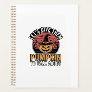 Lustiges Kürbis-Halloween-Vintage-Shirt-Design_1 Planer