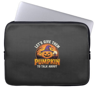 Lustiges Kürbis-Halloween-Wortspiel-Design_1 Laptopschutzhülle