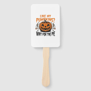 Lustiges Kürbisskelett Halloween-Pie-Shirt_1 Fächer