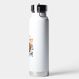 Lustiges Kürbisskelett Halloween Pie Shirt_1 Trinkflasche