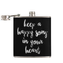 lustiges kursives Drehbuch HAPPY SONG | Flasche