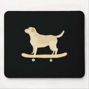 Lustiges Labrador Skateboarding Hund T-Shirt Gesch Mousepad