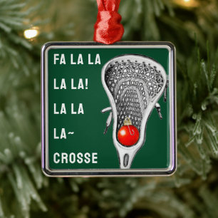 Lustiges Lacrosse Ornament Aus Metall