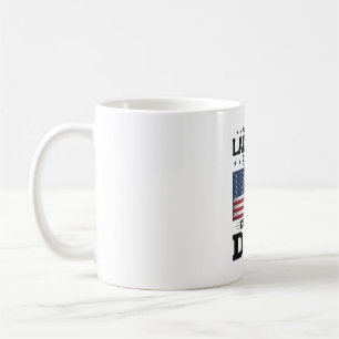 Lustiges Lacrosse-Vater Amerikanisches Flagge Vint Kaffeetasse