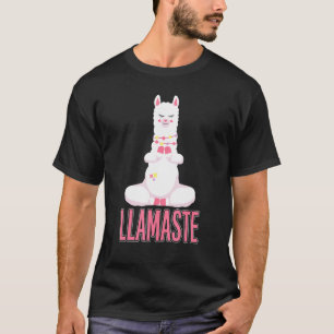 Lustiges Lama macht Yoga Llamaste Lustiges Yoga La T-Shirt