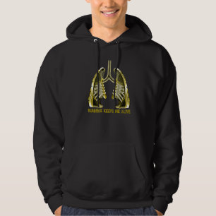 Lustiges Laufen Hält Mich Am Leben Lungen Schuhe L Hoodie