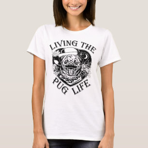 Lustiges Leben Das Mops Leben Vintage T-Shirt