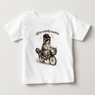 Lustiges Lehrer Geschenk Waschbär Schätzung Baby T-shirt