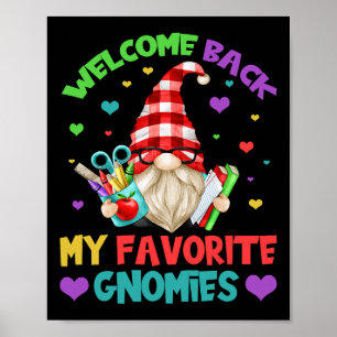 Lustiges Lehrer-Gnom-Shirt - Süße Willkommens-Rück Poster