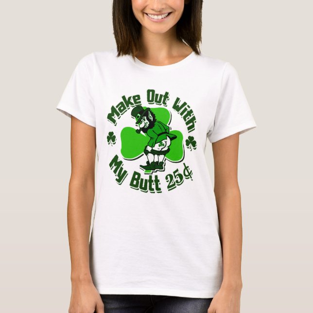 Lustiges Leprechuan T-Shirt (Vorderseite)
