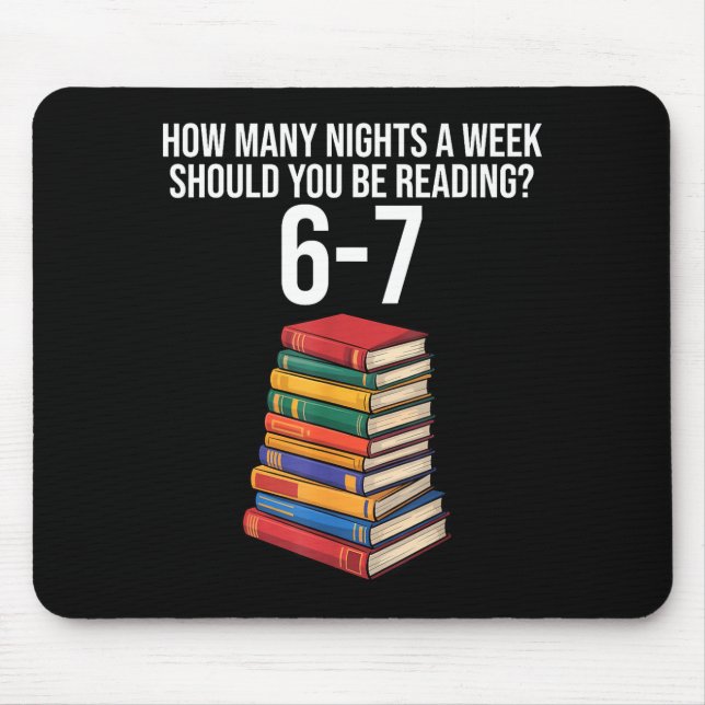 Lustiges Lesebuch Lehrer 67 Sechs Sieben Meme  Mousepad (Vorne)