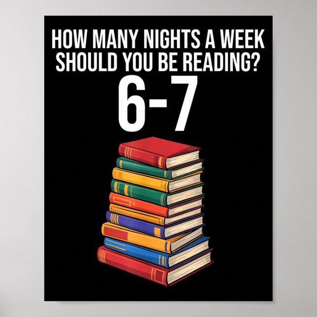 Lustiges Lesebuch Lehrer 67 Sechs Sieben Meme  Poster (Vorne)