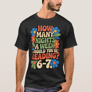 Lustiges Lesebuch Lehrer 67 Sechs Sieben Meme T-Shirt