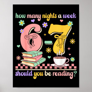 Lustiges Lesen 67 Lehrer Sechs Sieben Lesen 6 7 Bu Poster