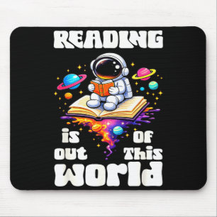 Lustiges Lesen ist aus dieser Welt Weltraum süß Mousepad