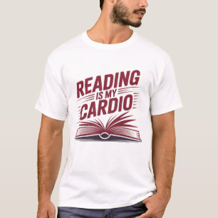 Lustiges Lesen ist mein Cardio Bücherwurm Biblioph T-Shirt