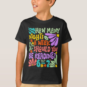 Lustiges Lesen Sechs Sieben Meme Buchliebhaber 67 T-Shirt