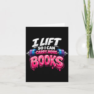 Lustiges Lesetraining Heben, damit ich mehr Bücher Karte