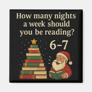 Lustiges Lesewespen-Weihnachtsbaum-Buch – Lesen 6 Magnet