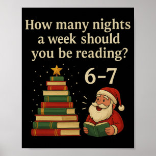 Lustiges Lesewichtel-Weihnachtsbaum-Buch – Lesen 6 Poster