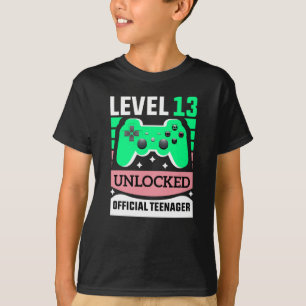 Lustiges Level 13 freigeschaltet Offizielles Teena T-Shirt