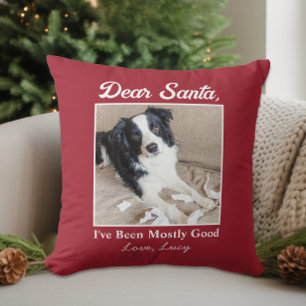 Lustiges Lieber Santa Haustier Hund Katze Weihnach Kissen