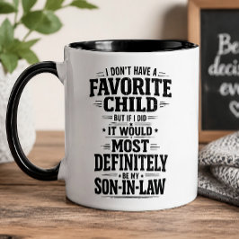 Lustiges Lieblingskind Schwiegersohn-Geschenk  Kaffeetasse
