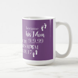 Lustiges Lila standen seiner Mama - Sohlen der Kaffeetasse