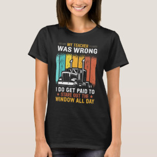 Lustiges LKW-Design Sattelzug Fahrer Liebhaber Für T-Shirt