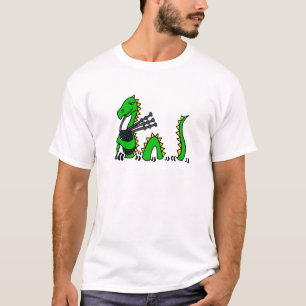 Lustiges Loch- Nessmonster, das blaue Dudelsäcke T-Shirt