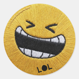 Lustiges LOL Lachender Emoji WhatsApp Sticker Cu