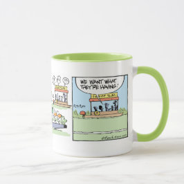 Lustiges Luft-Bootfahrt Croc Comic Tasse