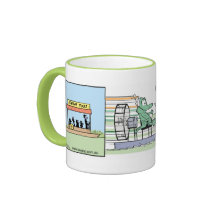 Lustiges Luft-Bootfahrt Croc Comic