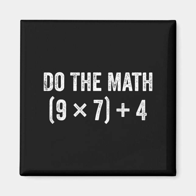 Lustiges Mach Mathe 67 Meme Magnet (Vorne)